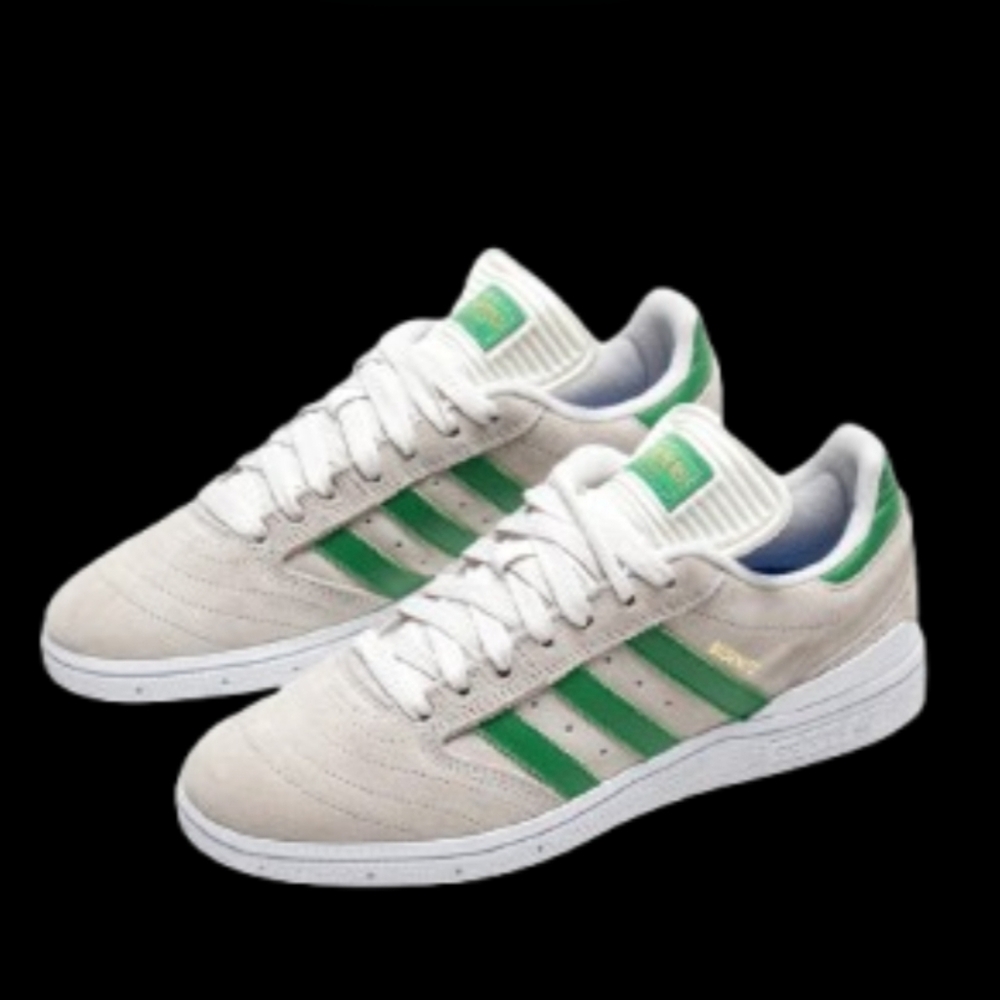 Adidas Busenitz Pro Mens Size 5.5/Womens 6.5 White Gold Green
